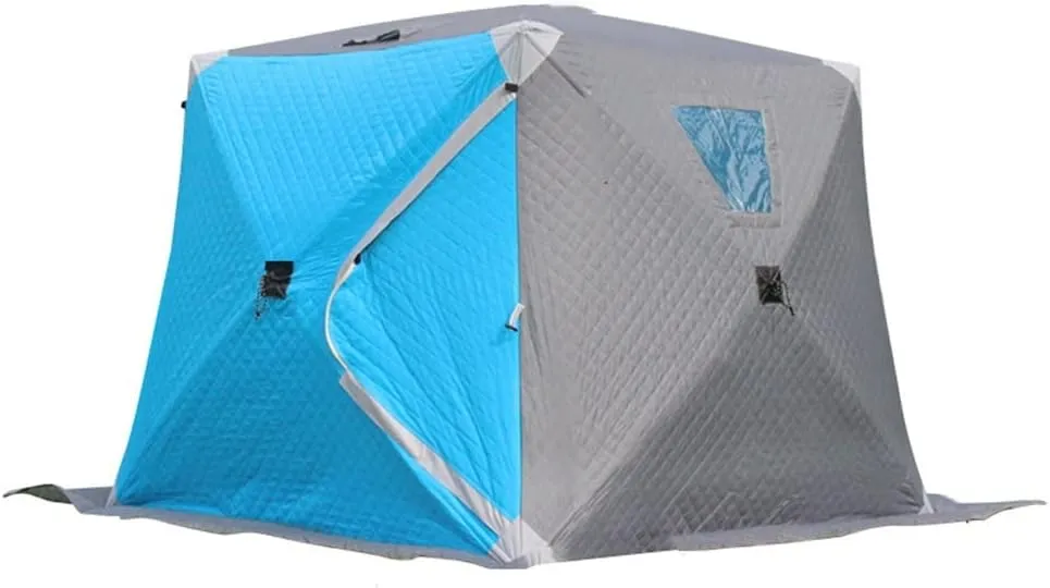 1-4 People Winter Fishing Tent Winter Ice Fishing Tent Camping Tent Windproof and Rainproof Outdoor Winter Fishing Warm Tent Tent