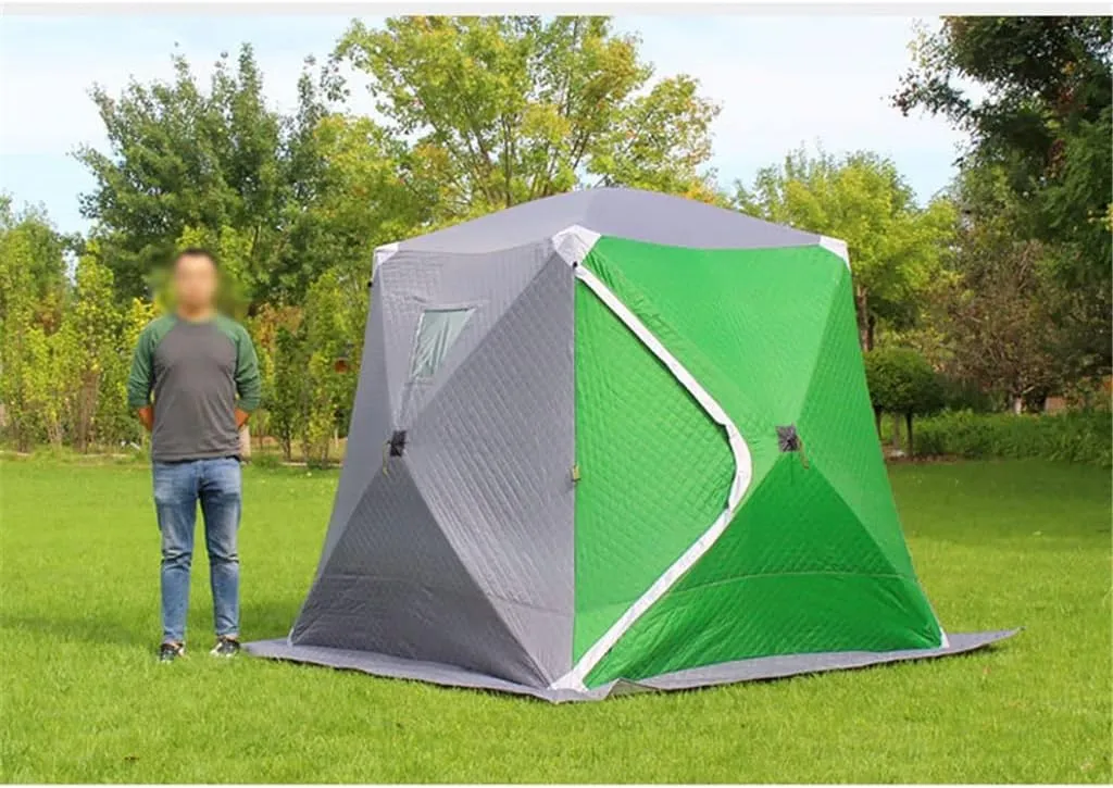 1-4 Winter Fishing Tent Winter Ice Fishing Tent Camping Tent Windproof and Rainproof Outdoor Winter Fishing Warm Tent (Color : D, Size : 200 * 200 * 160cm) (D 200 * 200 * 160cm)