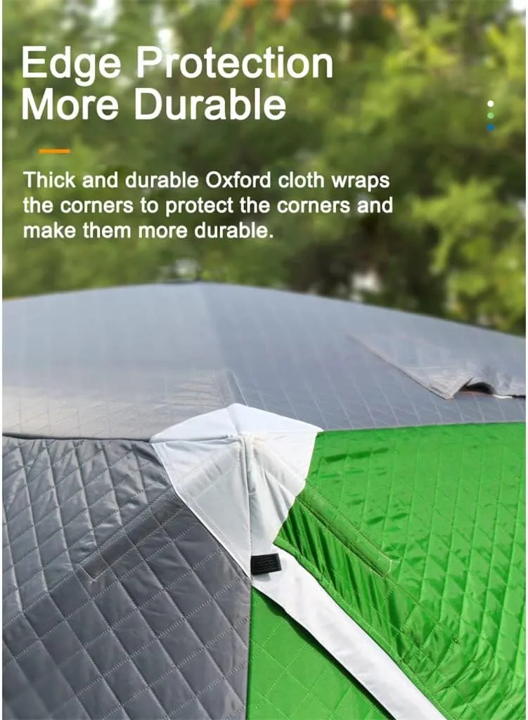 1-4 Winter Fishing Tent Winter Ice Fishing Tent Camping Tent Windproof and Rainproof Outdoor Winter Fishing Warm Tent (Color : D, Size : 240 * 240 * 2