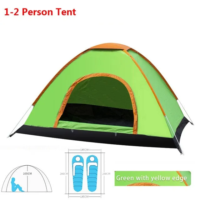 1 Easy-to-use Hiking Sun 2 Waterproof 4 Outdoor Tent Seamless delivery Camp Shade Camping Open Person Automatic Family Up Ultralight Pop Easy Tents Tent 3