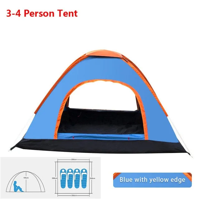 1 Easy-to-use Hiking Sun 2 Waterproof 4 Outdoor Tent Seamless delivery Camp Shade Camping Open Person Automatic Family Up Ultralight Pop Easy Tents Tent 3