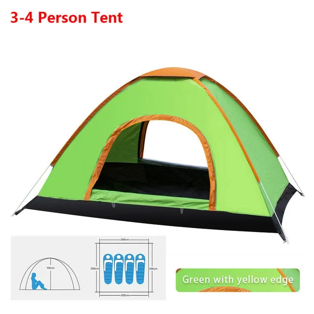 1 Easy-to-use Hiking Sun 2 Waterproof 4 Outdoor Tent Seamless delivery Camp Shade Camping Open Person Automatic Family Up Ultralight Pop Easy Tents Tent 3
