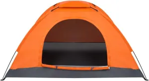 1-Person Waterproof Camping Dome Tent Automatic Pop Up Quick Shelter Outdoor Hiking Orange,5-7 Day Delivery from The United States