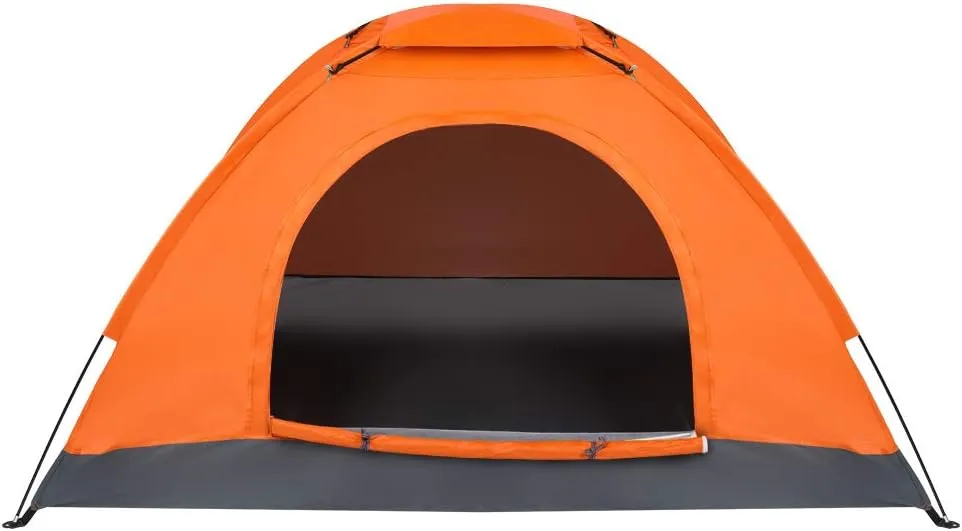 1-Person Waterproof Camping Dome Tent Automatic Pop Up Quick Shelter Outdoor Hiking Orange,5-7 Day Delivery from The United States