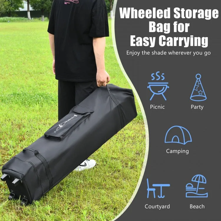 13 x 13 Ft Outdoor Garden Portable Pop-Up Canopy Gazebo with Carrying Bag