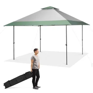 13 x 13 Ft Pop-Up Canopy Tent, Foldable, with Wheeled Travel Bag