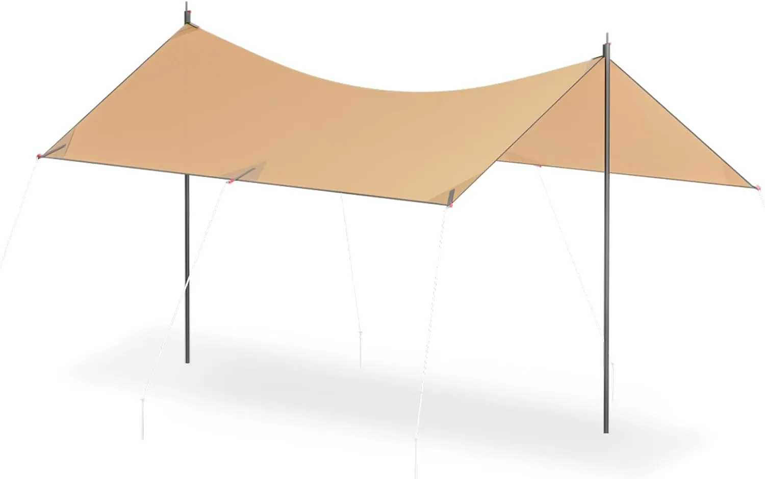 13x10 Ft Waterproof Camping Tarp/Canopy with UV 50  Protection, Ultralight Tarp for Backpacking, Hiking & Picnics, Includes Carrying Bag