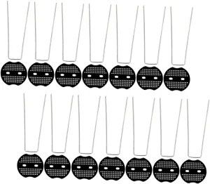 15sets U-Shaped Ground Stakes Pegs for Outdoor Use Weather-Resistant Lawn Fixing for Tents Tarps Garden Cloths and Landscaping Needs