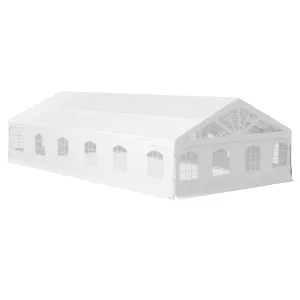 19.5' x 39' Large Sun Shade Canopy Tent for Parties, Weddings, BBQ, White