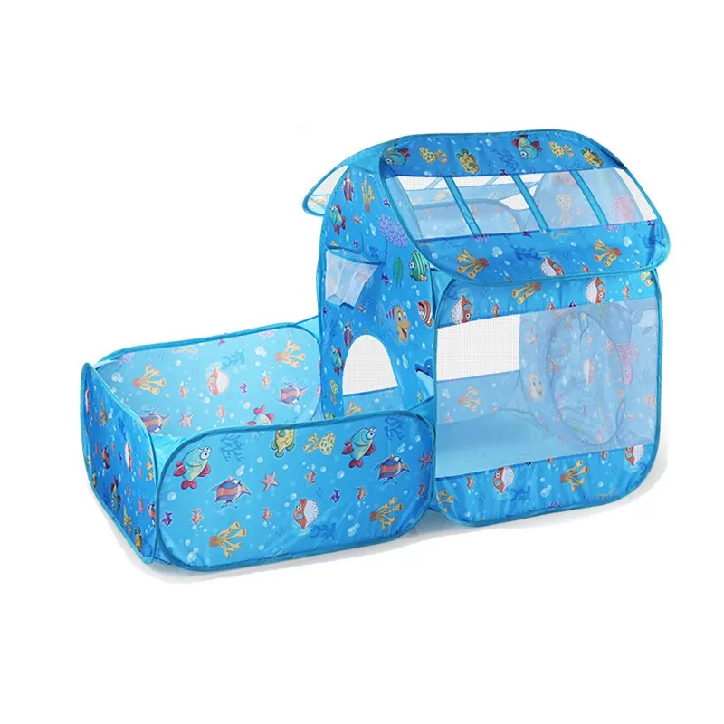 1pc Kids Pop Up Tents playhouse With tunnel Courtyard Garden Crawling Folding Tent Boys Girls Play Tent Ball Pool Children Gift