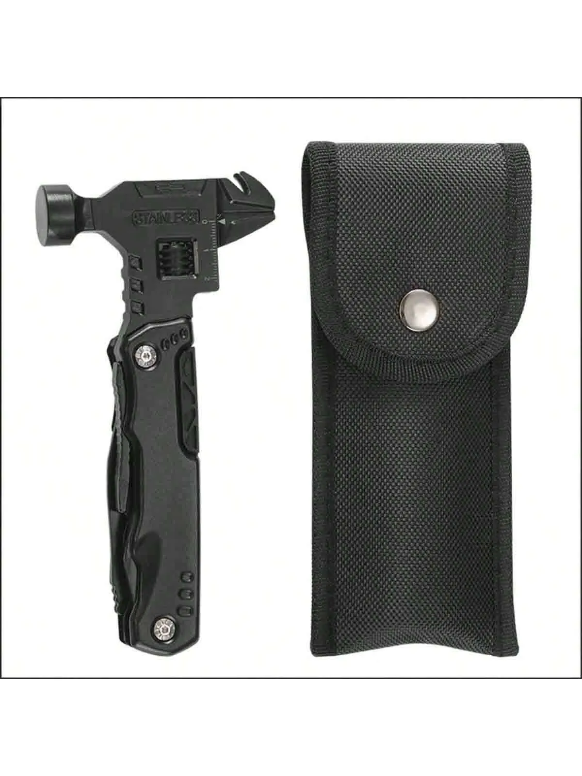 1pc Multifunctional Safety Hammer With Screwdriver, Foldable Pliers, Knife, Bottle Opener, And Emergency Escape Tool For Outdoor, Home, Water And Electrician, And Kitchen Use