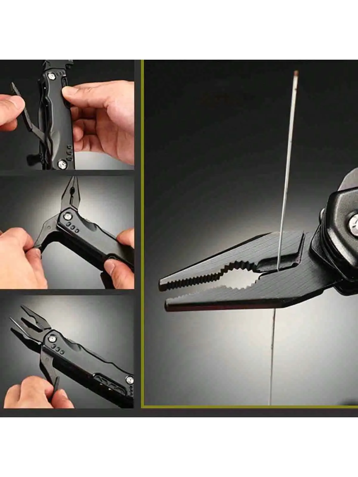1pc Multifunctional Safety Hammer With Screwdriver, Foldable Pliers, Knife, Bottle Opener, And Emergency Escape Tool For Outdoor, Home, Water And Electrician, And Kitchen Use