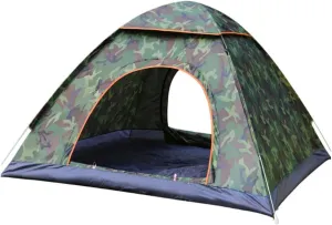 1set Portable Automatic Camping Tent Travel Quick Opening Design for People for Beach and Outdoor Activities Easy Zipper Access Mesh Ventilation