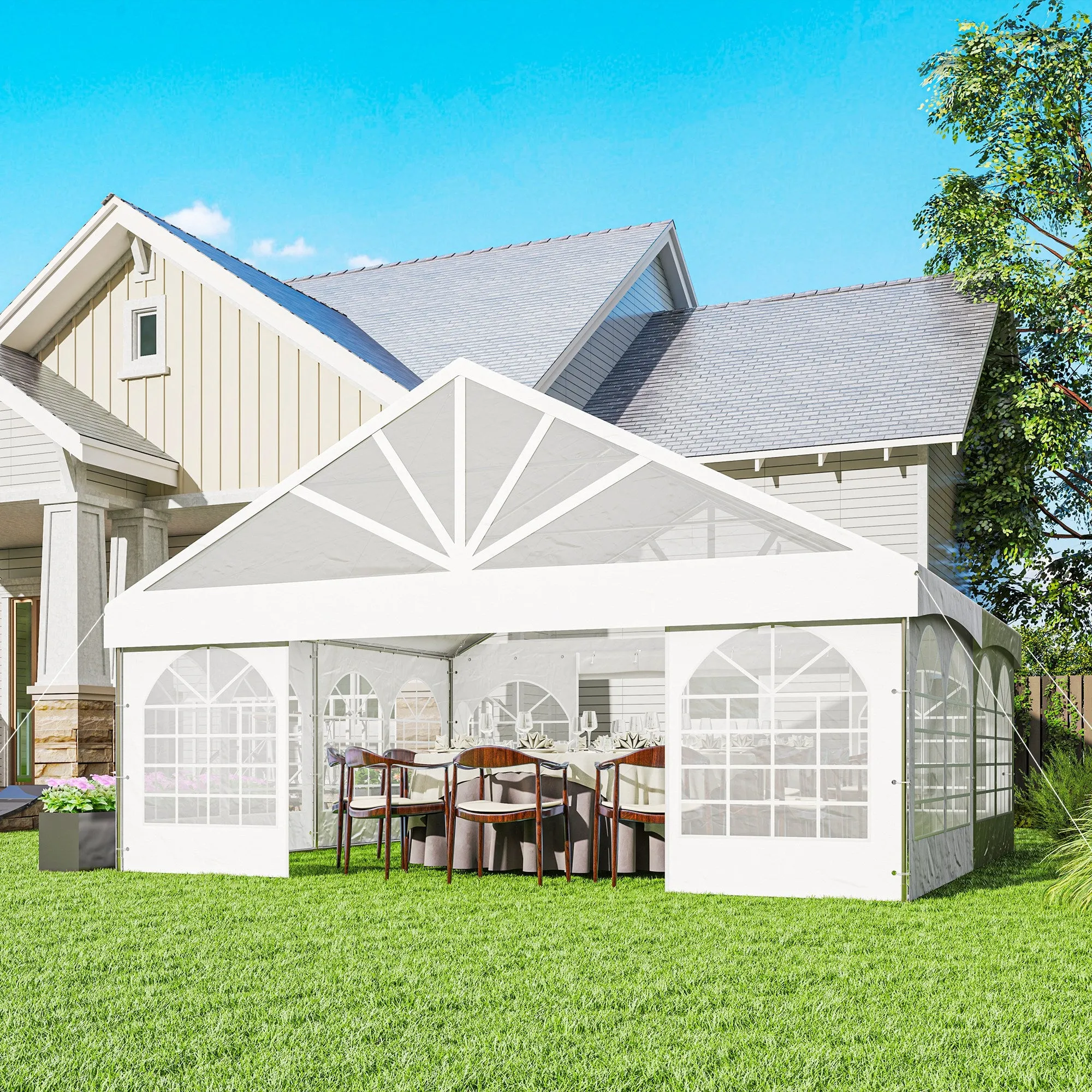 20' x 20' Outdoor Event Tent with Removable Sidewalls