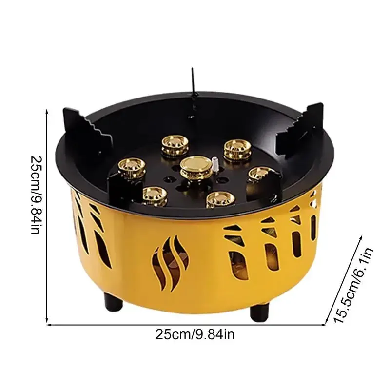 20000W Portable Camping Stove Burner - Strong Fire, Folding Hiking Picnic BBQ Cooking Equipment