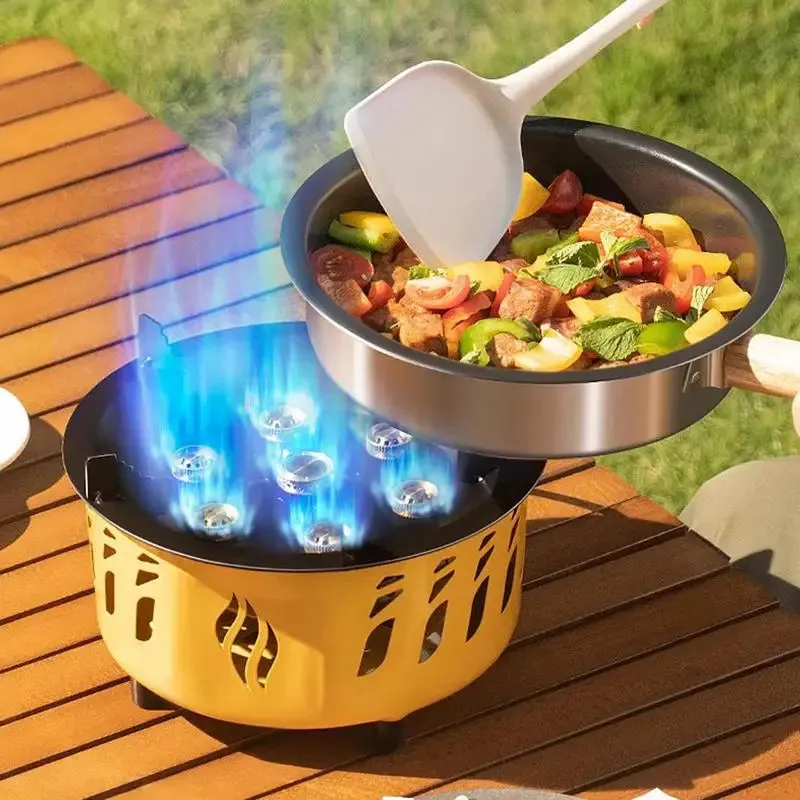 20000W Portable Camping Stove Burner - Strong Fire, Folding Hiking Picnic BBQ Cooking Equipment