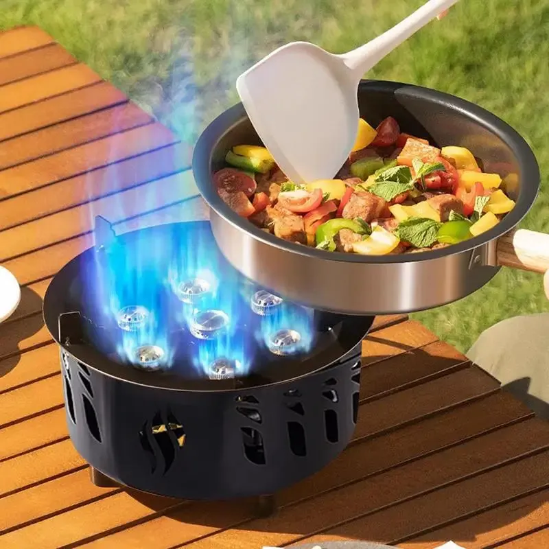 20000W Portable Camping Stove Burner - Strong Fire, Folding Hiking Picnic BBQ Cooking Equipment