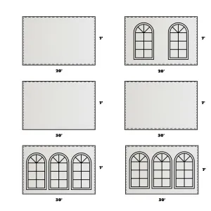 20x60 Universal Blockout Sidewall Kit (7')