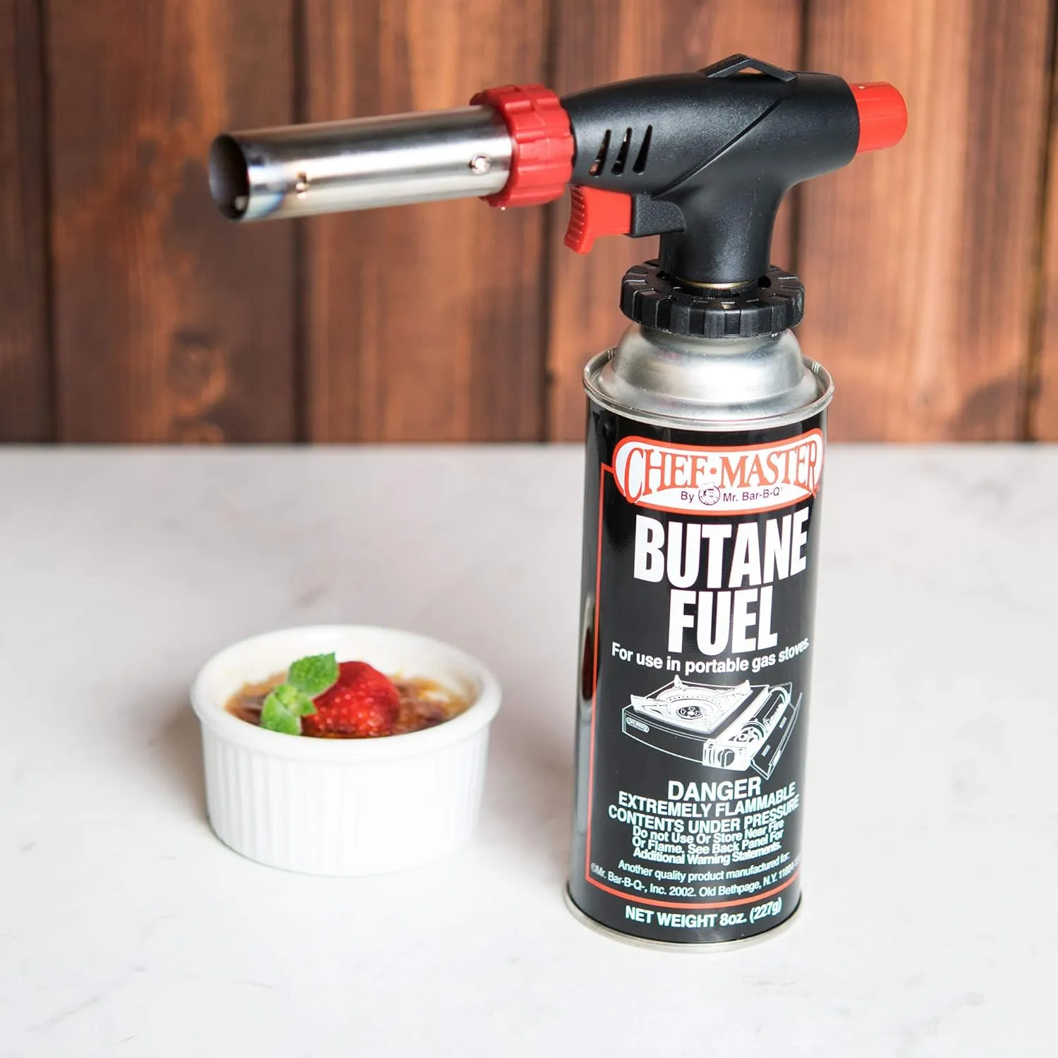 24 x 8oz. Butane Fuel Canister, Tin Canister for Outdoor Cooking & Grill, Tailgating, Camping Essentials, Butane Fuel Refill for Kitchen Torch, Portable Stove, Portable Camp Stove by Chef Master 90340