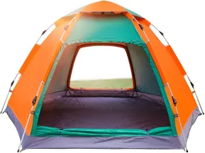 3-4 Person Pop-Up Camping Tent, Waterproof & UV Protection, Instant Setup, Lightweight Outdoor Tent with Carry Bag