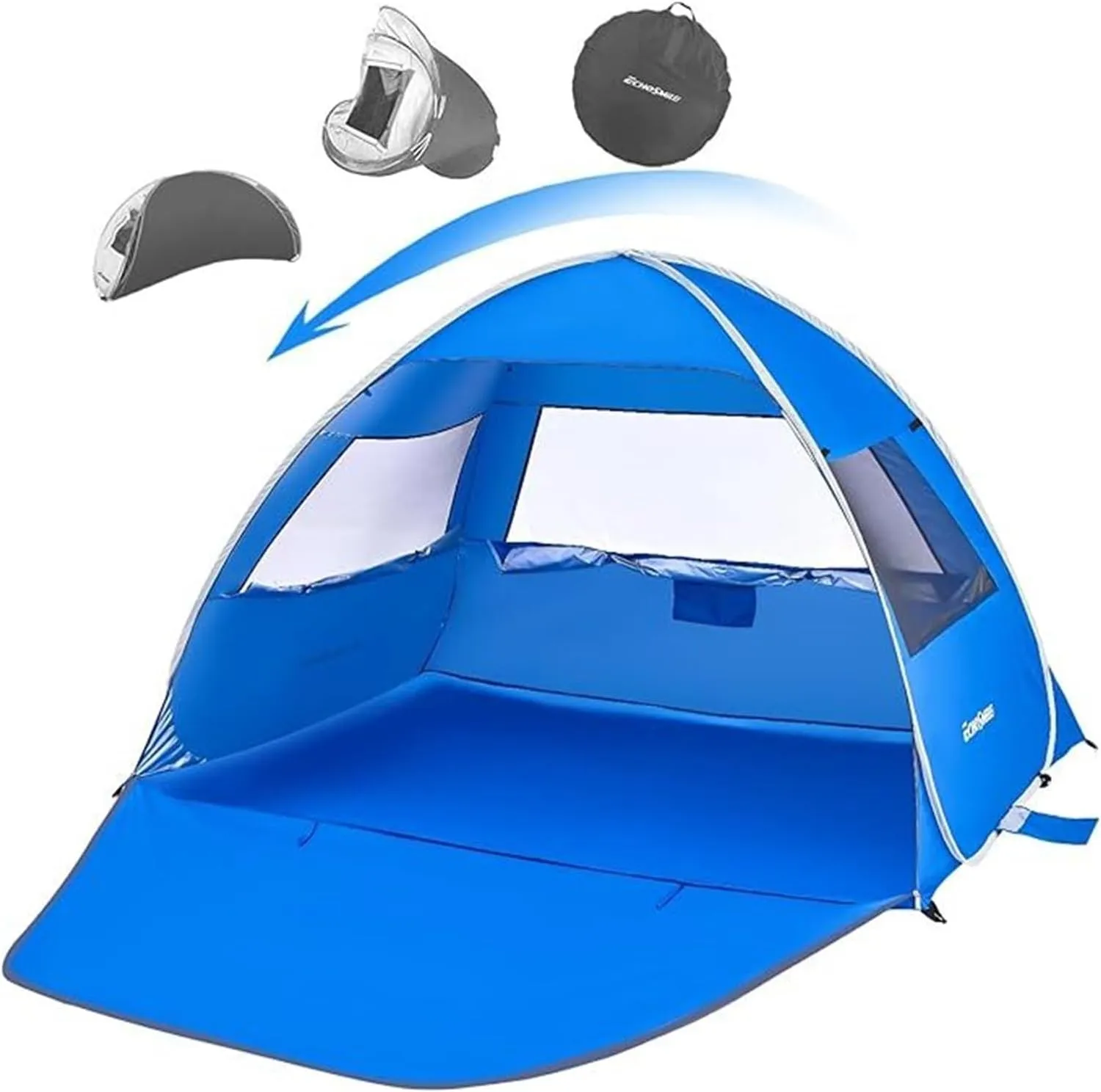 3-4 Person Portable Beach Tent, Instant Pop - up