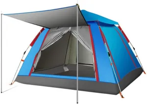3-4 Person Quick Automatic Opening Outdoor Camping Tent Family Tourist Tent Large Space Sun Shelter Tents (Color : D, Size : 215x215x142cm) (D 240x240x154cm)