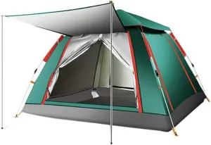3-4 Person Quick Automatic Opening Outdoor Camping Tent Family Tourist Tent Large Space Sun Shelter Tents (Color : D, Size : 240x240x154cm) (D 240x240x154cm)