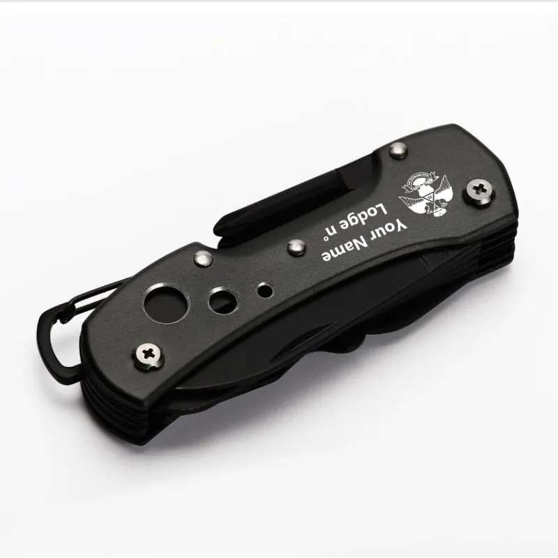 33rd Degree Scottish Rite Pocket Knife - Wings Down Multifunctional