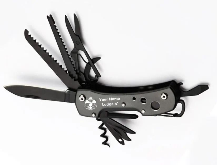 33rd Degree Scottish Rite Pocket Knife - Wings Down Multifunctional