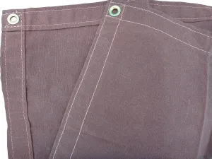 4 Ft. x 4 Ft. Brown 10 Oz. Canvas Tarp