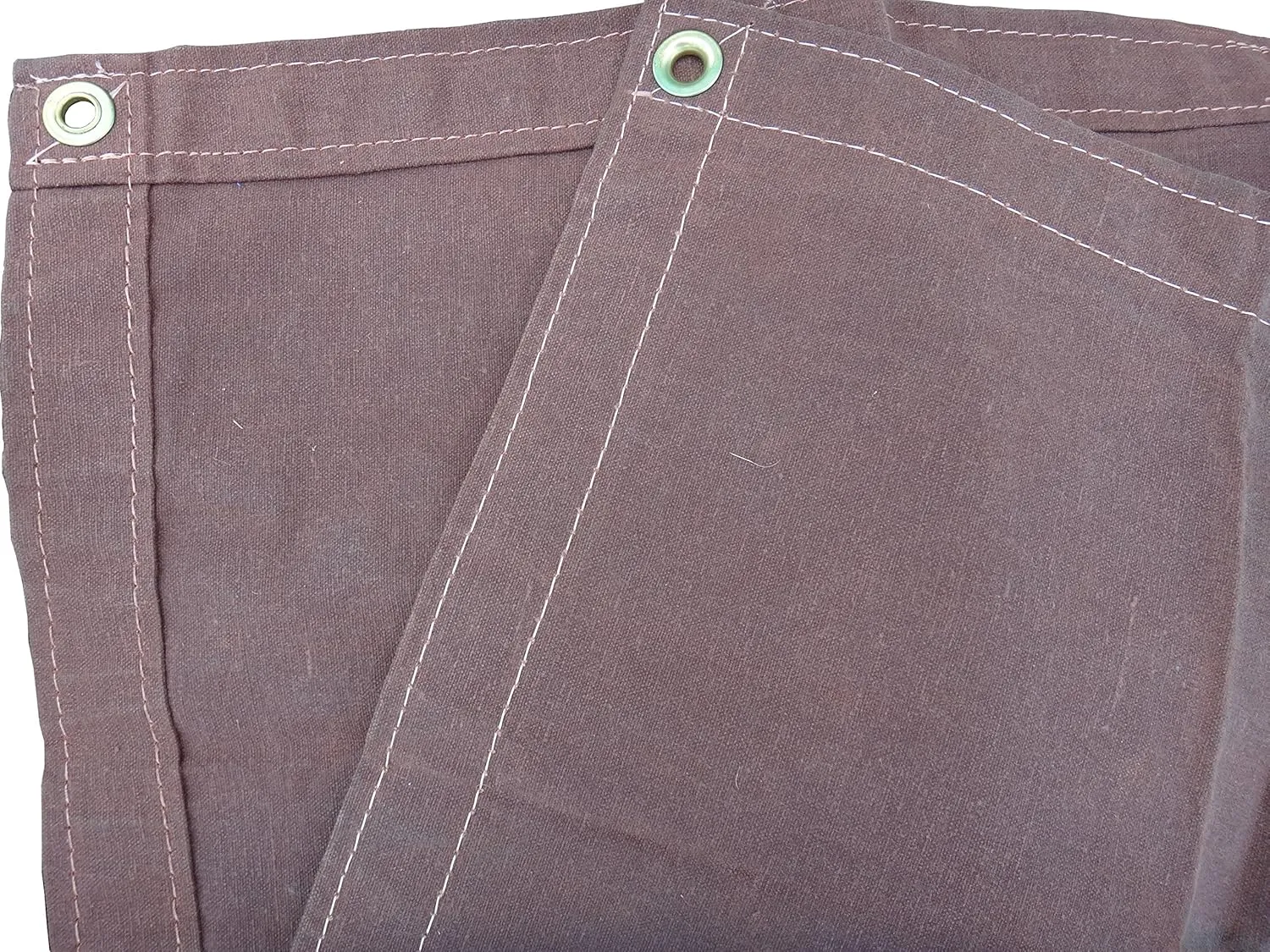 4 Ft. x 4 Ft. Brown 10 Oz. Canvas Tarp