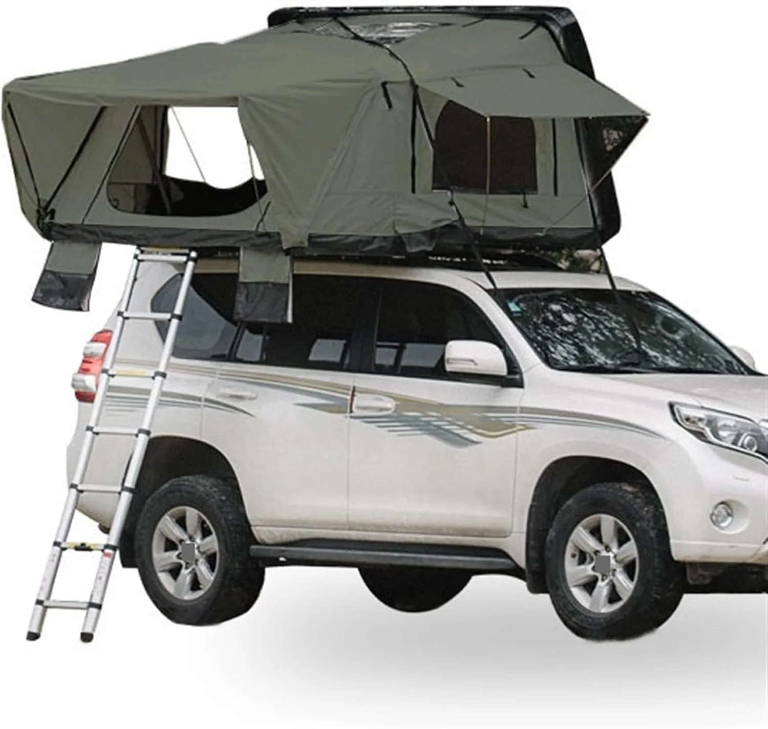 4 Person Roof Top Tent Car Rooftop Tent ABS Hard Shell Top Roof Tent for 4X4 Camping(Style 01)