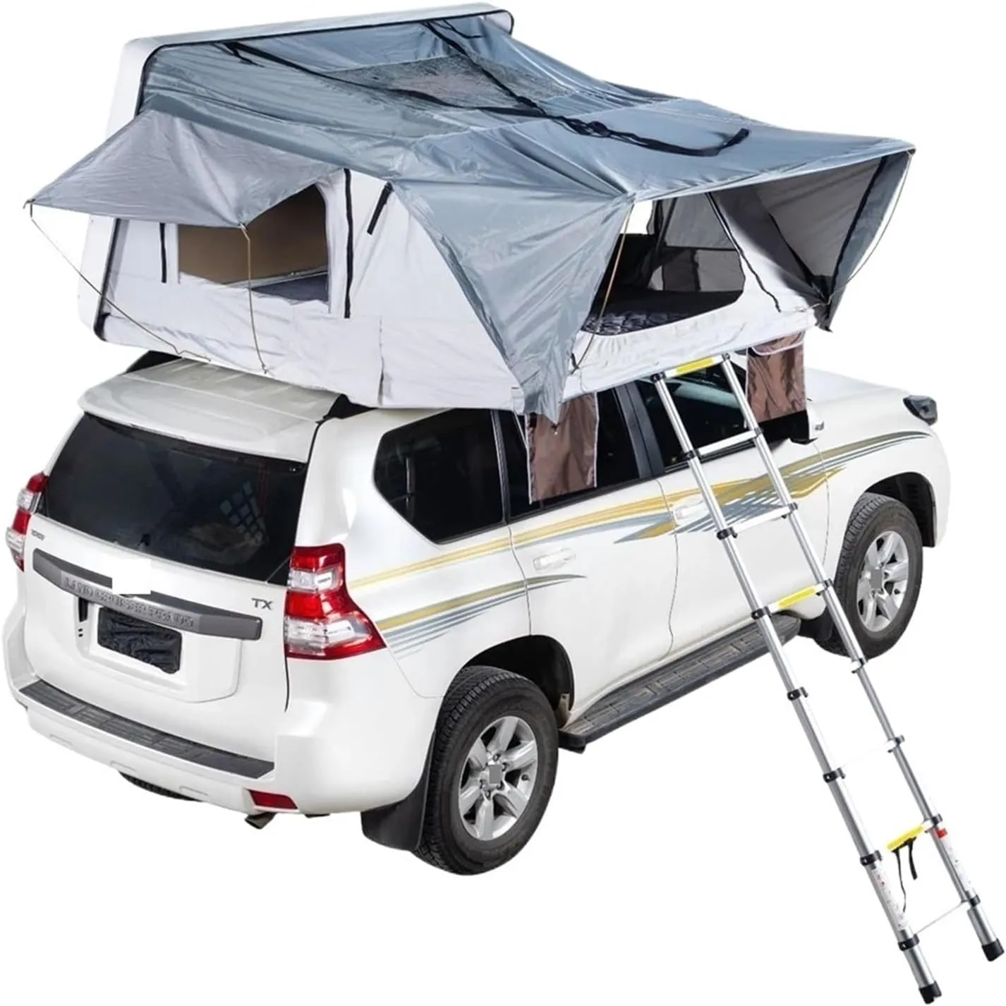 4 Person Roof Top Tent Car Rooftop Tent ABS Hard Shell Top Roof Tent for 4X4 Camping(Style 01)