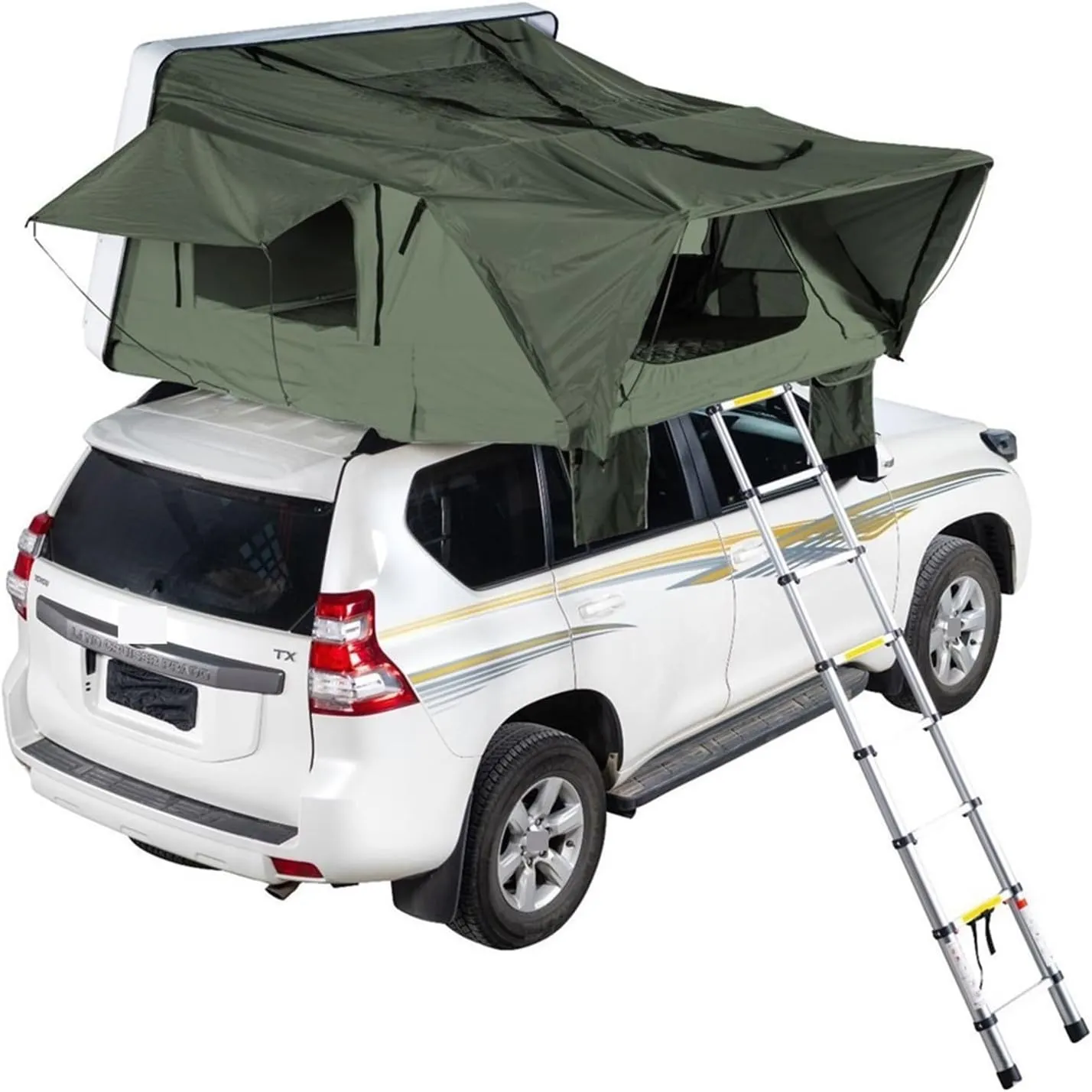4 Person Roof Top Tent Car Rooftop Tent ABS Hard Shell Top Roof Tent for 4X4 Camping(Style 01)