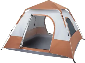 4-Person Tent, Camping Gear for The Outdoors,Pop Up Tent for Camping,Tent for Easy Setup, 4 Person Tents for Camping,Camping Tent Lightweight Backpacking Tent,Outdoor Tents for Family Camping Hunting