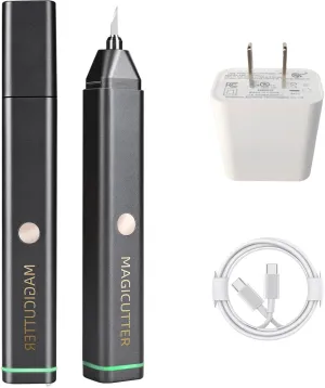 40 kHz Ultrasonic Cutter, Multifunctional Hand-held Craft Cutting Tool With 40pcs Replacement Blades, Cuts 3D Printed Models, PVC, Leather, Wood & More