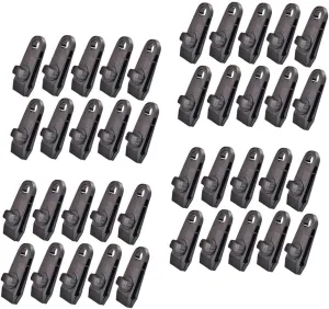 40 Piece Heavy Duty Camping Tarp Clips with Thumb Screw for Tent, Awning, and Boat Covers