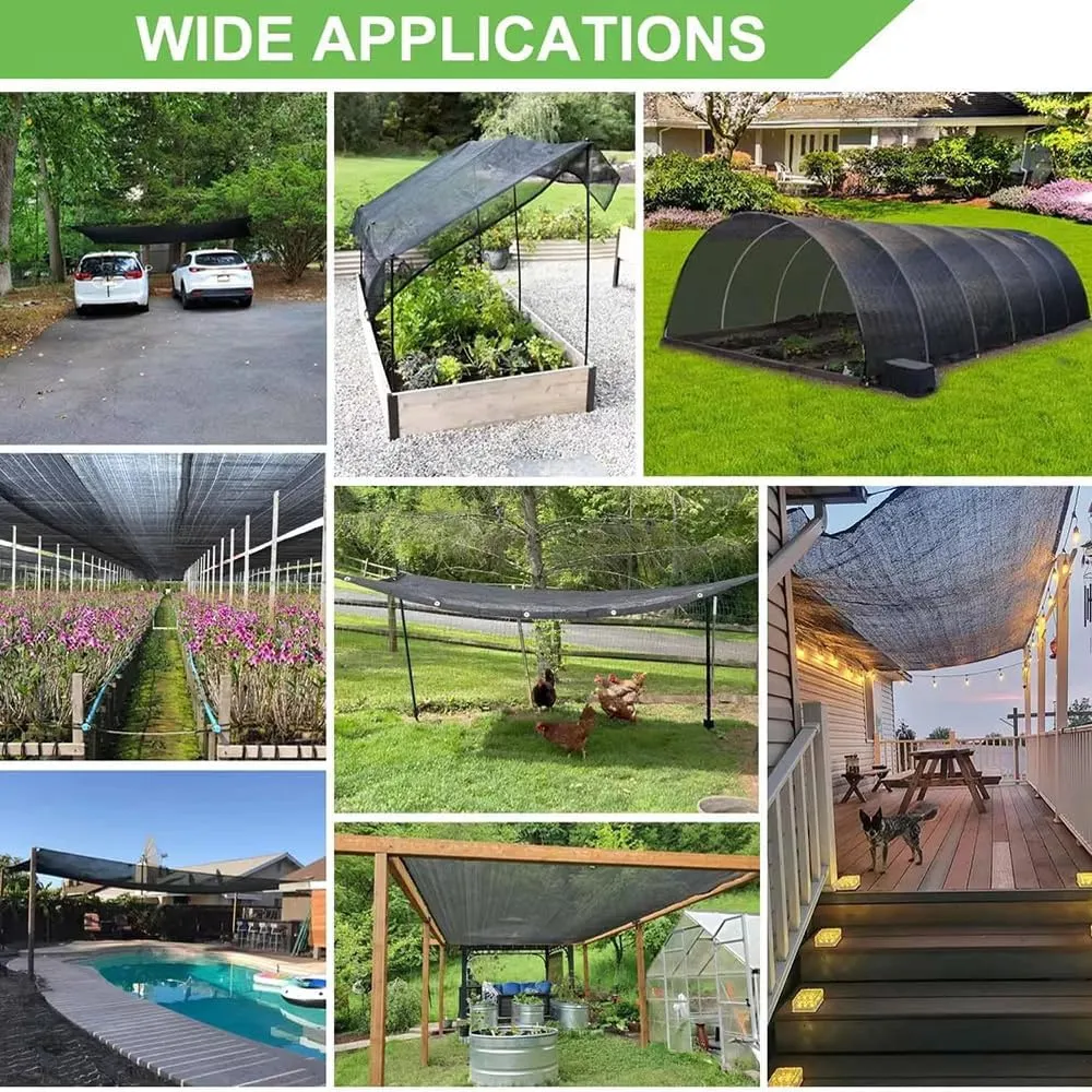 40% Shade Cloth for Garden 12X18Ft, Plant Shade Cloth for Greenhouse, Sunblock Mesh Tarp for Garden Plants, Vegetables, Flowers, Cucumbers,Lettuce, Tomatoes, UV Resistant.