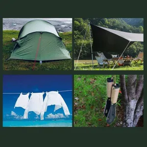 5 Guy Lines for Tent Setup 5mm 13ft in Yellow