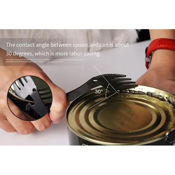 5-in-1 Multifunctional Stainless Steel Fork Knife Spoon Bottle Opener