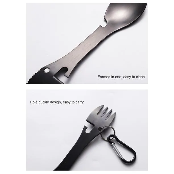 5-in-1 Multifunctional Stainless Steel Fork Knife Spoon Bottle Opener