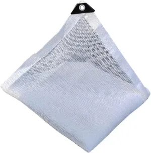 50% Sunblock Shade Cloth With Grommets,white Sun Mesh Shade Tarp HDPE Outdoor UV Resistant Shade Mesh Cover 1x2m 2x2m 2x6m 2x5m 3×5m 4×5m 4×6m 5×5m 5x8m 6x6m 6x8m 8x8m 8x10m Greenhouse Shading Netting