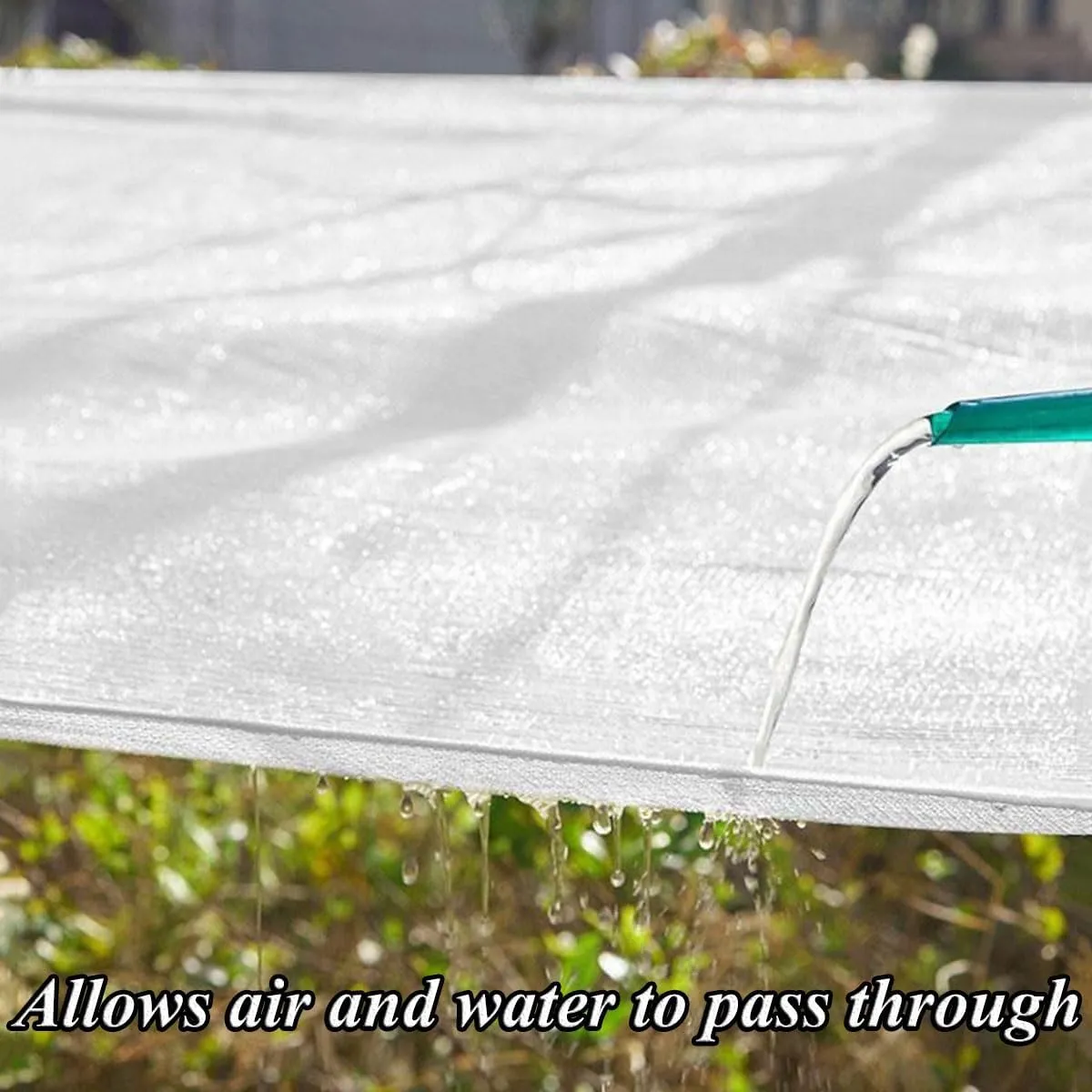 50% Sunblock Shade Cloth With Grommets,white Sun Mesh Shade Tarp HDPE Outdoor UV Resistant Shade Mesh Cover 1x2m 2x2m 2x6m 2x5m 3×5m 4×5m 4×6m 5×5m 5x8m 6x6m 6x8m 8x8m 8x10m Greenhouse Shading Netting