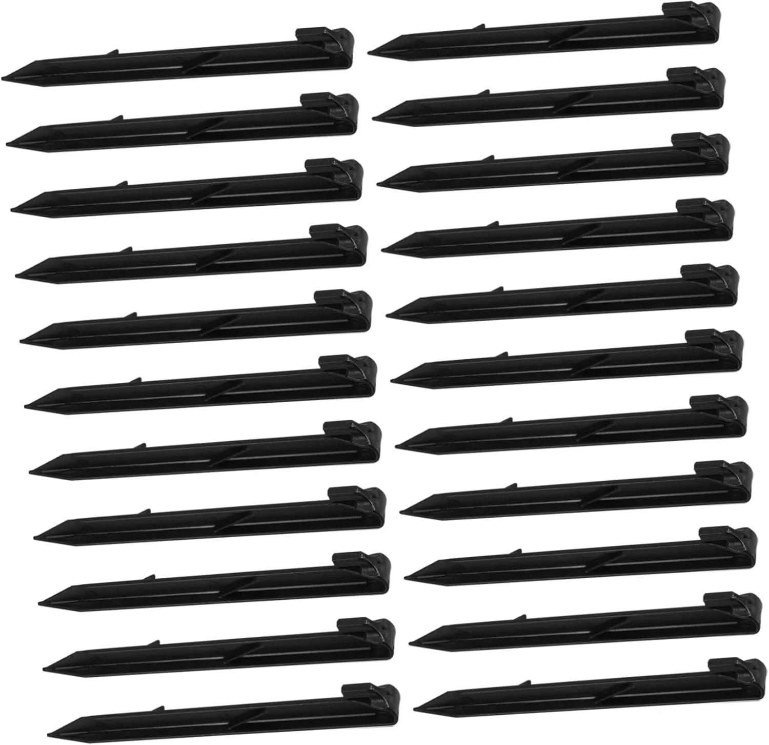 50pcs Heavy Duty Plastic Tent Pegs Ground Stakes for Camping Gardening and Outdoor Use Durable Anchoring Spikes for Tents and Picnic Mats