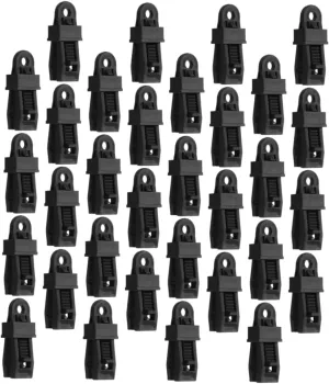 50pcs Tent Clips for Outdoor Use Tarp Clamps Heavy Duty Windproof Canopy Fasteners Awning Holders Windproof Tent Fasteners