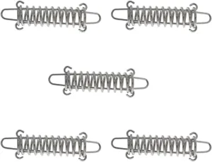 5pcs Nickel-Plated Steel Camping Shelter Spring Tightener Tents Accessories