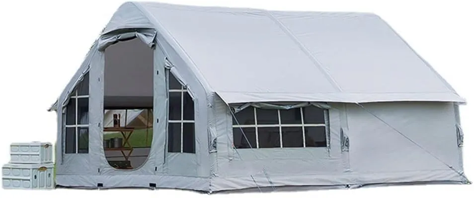 6-8 Person GlampingTent with Pump, Tents Inflatable, Easy Setup 4 Season Waterproof Outdoor House for Fishing, Camping & Hiking