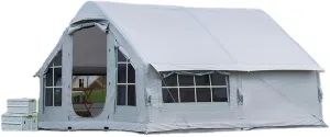 6-8 Person GlampingTent with Pump, Tents Inflatable, Easy Setup 4 Season Waterproof Outdoor House for Fishing, Camping & Hiking