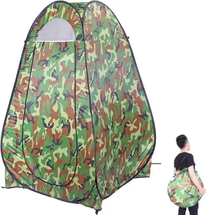 6.2 FT Pop Up Privacy Shower Tent Changing Room Tent with Carrying Bag, Portable Instant Shelter Outdoor Rain Canopy for Toilet, Camping, Dressing, Hiking, Beach, Easy Set Up (Green)