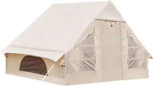 6.4㎡ Inflatable Camping Tent for 3-4 People, Luxury Outdoor Tent for Family Glamping, Outdoor Party, Easy Setup, Waterproof Outdoor Inflatable Tent
